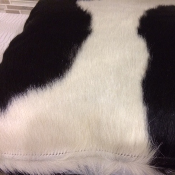 ❤️*COACH Cow Hide Pillow Cover and insert Pillow*Vintage Never Used - Picture 8 of 11
